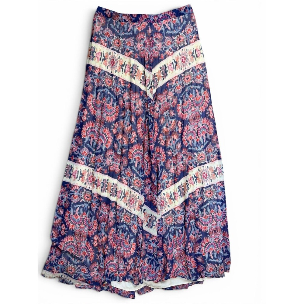Like Mynded Boho Print Maxi Skirt | Lined | Size M